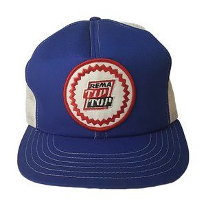 Vintage 80s REMA TIP TOP Hat Snapback Trucker Hat Classic Cap Automotive Tires